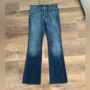 7 for All Mankind Boycut Women's Blue Denim Jeans Size 27